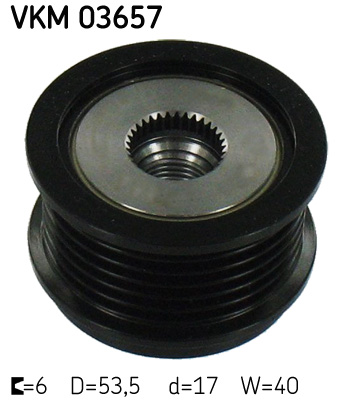 Alternator Freewheel Clutch - VKM 03657 SKF